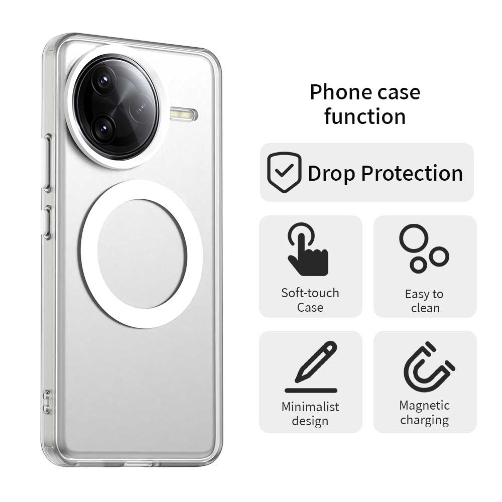 For Xiaomi Poco F7 Ultra 5G / Redmi K80 Pro 5G Magnetic Case Anti Drop Hybrid Phone Back Cover