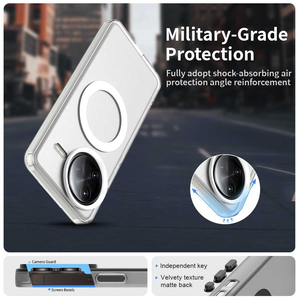 For Xiaomi Poco F7 Ultra 5G / Redmi K80 Pro 5G Magnetic Case Anti Drop Hybrid Phone Back Cover
