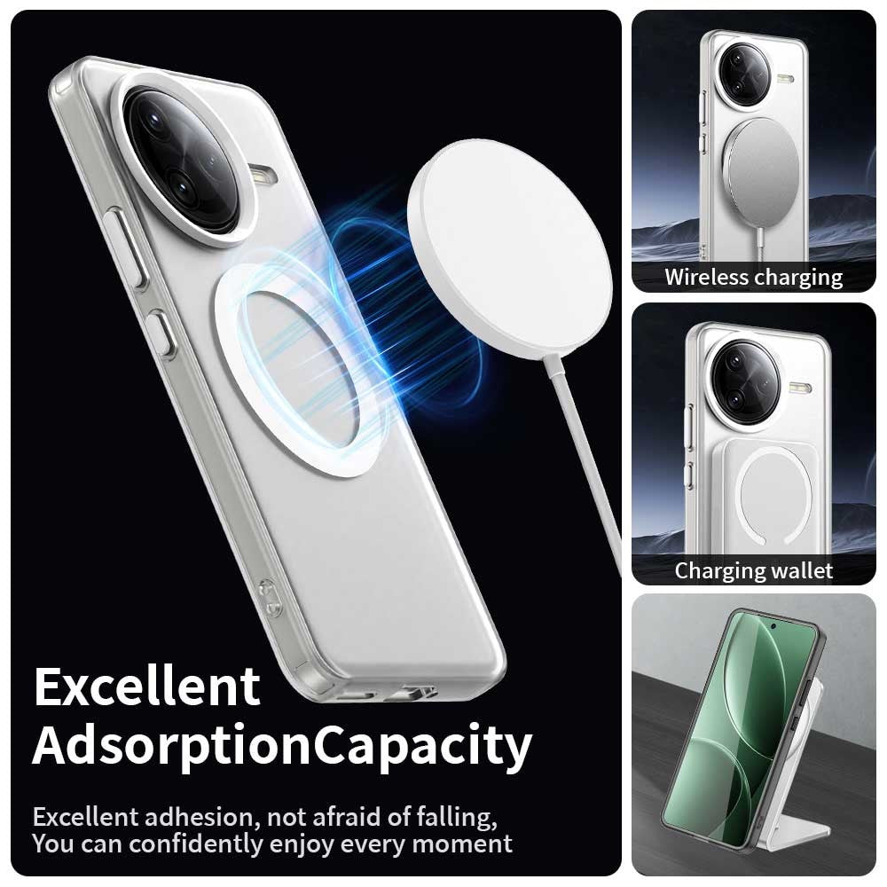 For Xiaomi Poco F7 Ultra 5G / Redmi K80 Pro 5G Magnetic Case Anti Drop Hybrid Phone Back Cover