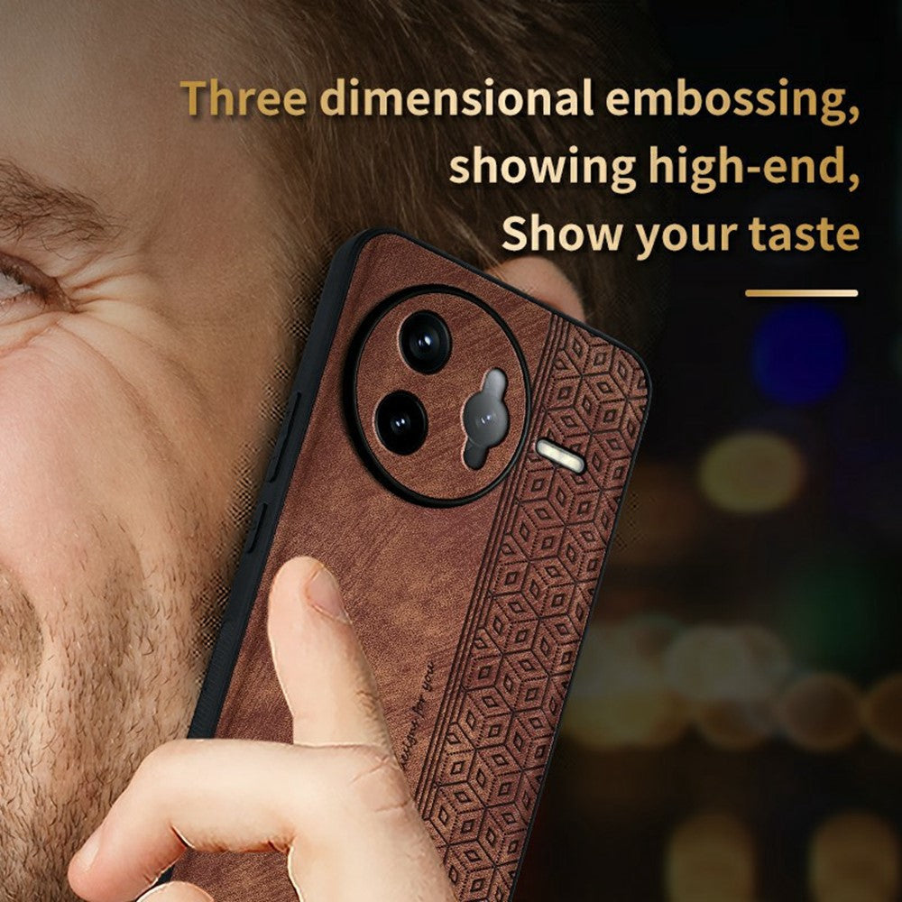 AZNS For Xiaomi Poco F7 Ultra 5G / Redmi K80 Pro 5G Case Protective PU Leather Covered TPU Phone Shell