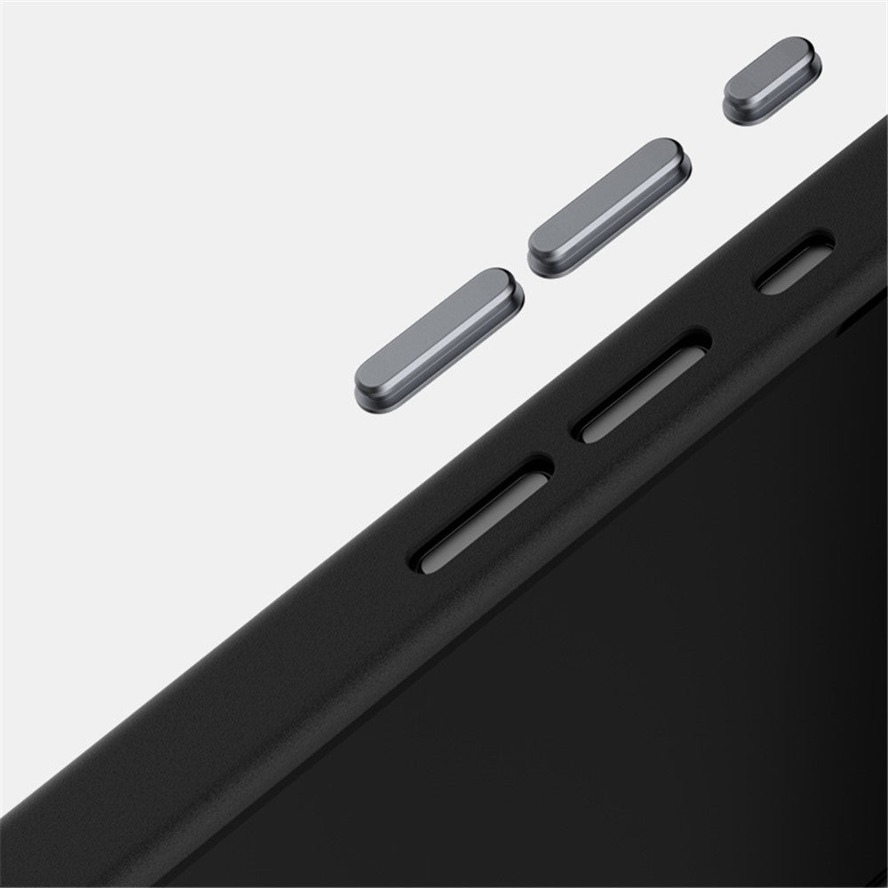 ABEEL For iPhone 17e / 16e Case Compatible with MagSafe Micro-Embossing 6D Printed PC TPU Aluminum Alloy Leather Phone Cover