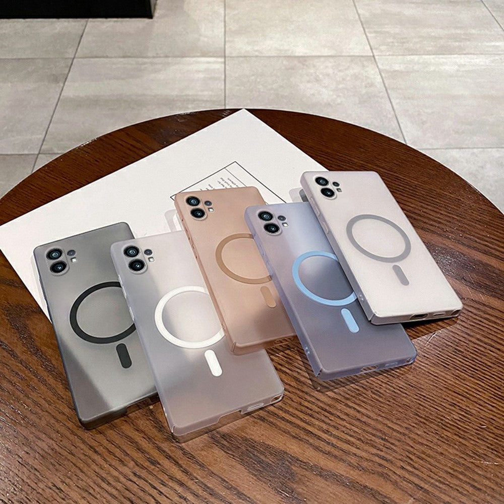 Nothing Phone (1) 5G Handyhülle – Magnetische Schutzhülle, aus mattiertem Polycarbonat, mit Kameralinsenschutz