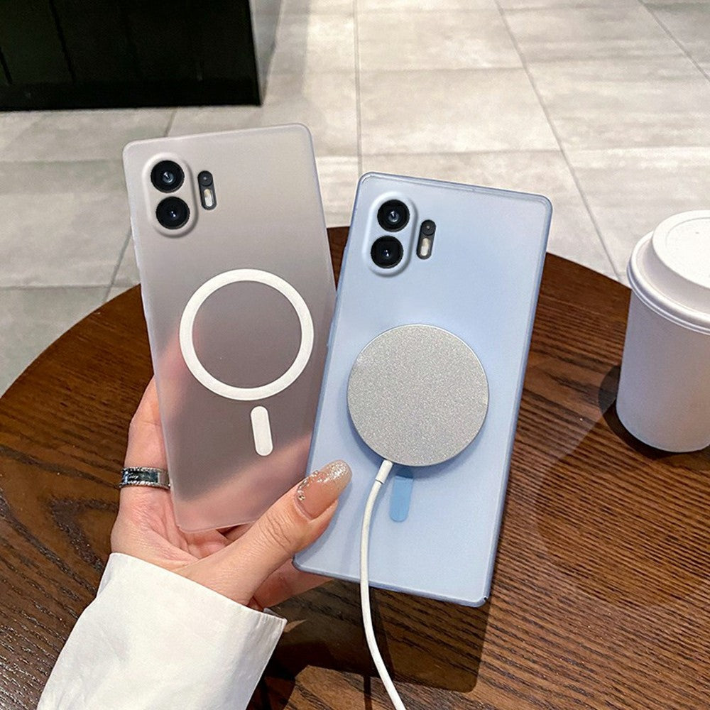 Nothing Phone (2) Handyhülle – Magnetische Schutzhülle, aus mattiertem Polycarbonat, mit Kameralinsenschutz