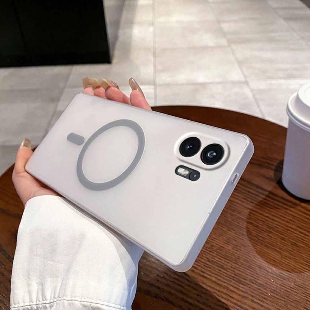 Nothing Phone (2) Handyhülle – Magnetische Schutzhülle, aus mattiertem Polycarbonat, mit Kameralinsenschutz
