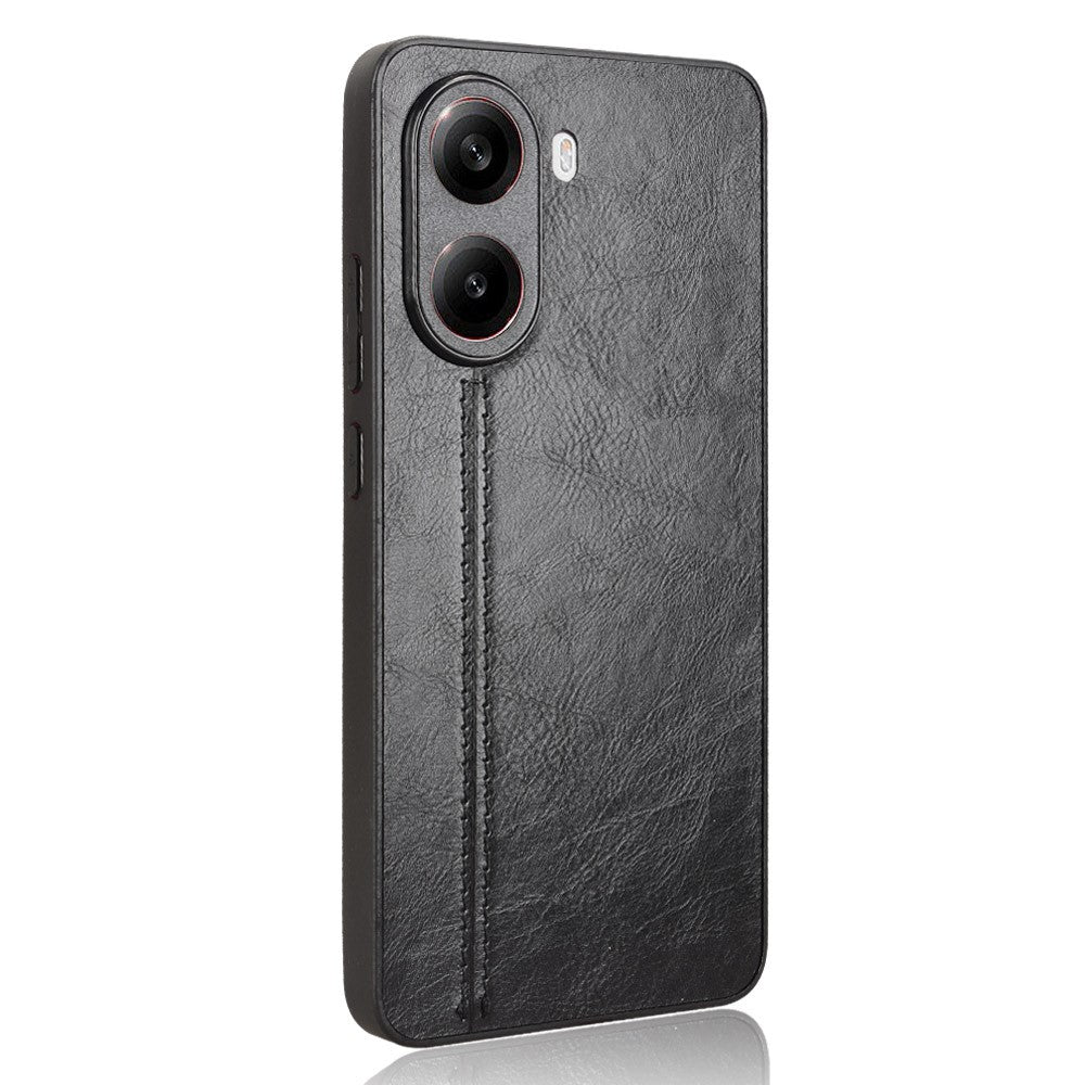 For Xiaomi Poco X7 Pro 5G Case Leather + TPU + PC Phone Cover Stitching Line