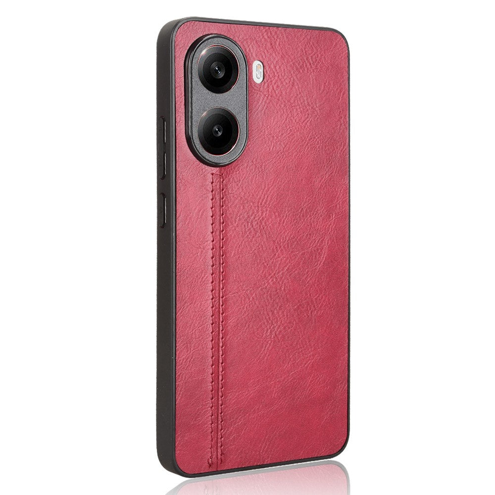 For Xiaomi Poco X7 Pro 5G Case Leather + TPU + PC Phone Cover Stitching Line