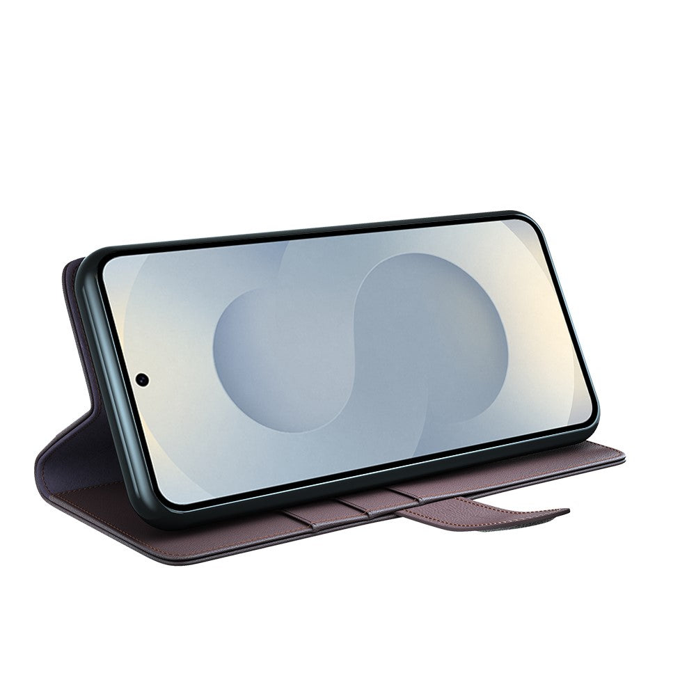 Galaxy S25 Edge Echtleder Hülle mit Kartenfach