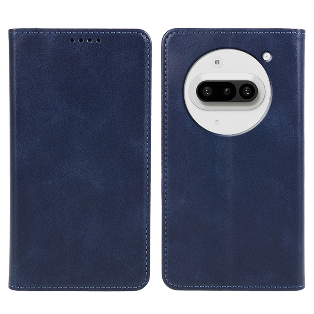 Nothing Phone (3a) Wallet-Handyhülle – Mit Magnetverschluss, Brieftaschenfunktion, aus Kalbsleder
