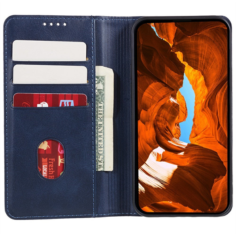 Nothing Phone (3a) Wallet-Handyhülle – Mit Magnetverschluss, Brieftaschenfunktion, aus Kalbsleder