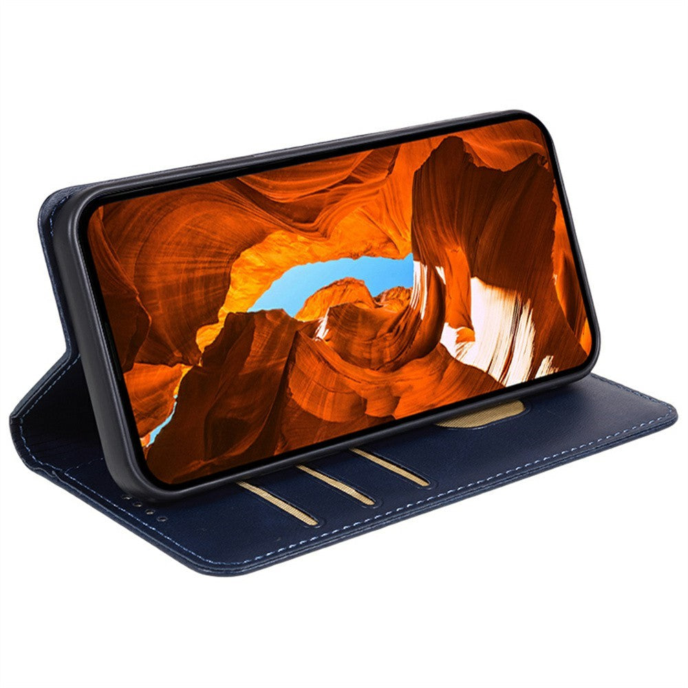 Nothing Phone (3a) Wallet-Handyhülle – Mit Magnetverschluss, Brieftaschenfunktion, aus Kalbsleder