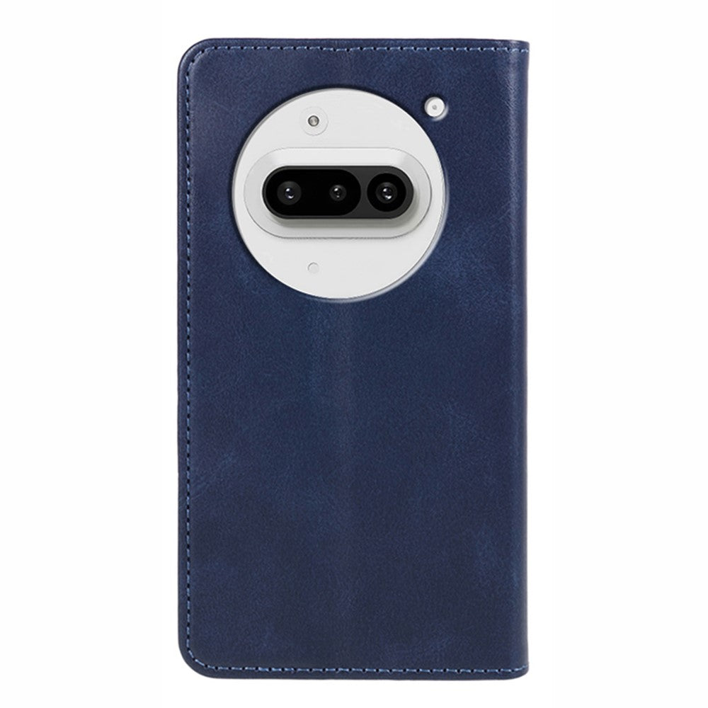 Nothing Phone (3a) Wallet-Handyhülle – Mit Magnetverschluss, Brieftaschenfunktion, aus Kalbsleder
