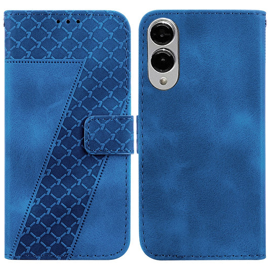 Galaxy S25 Edge Leder-Wallet-Hülle – Mit Prägung & Ständer