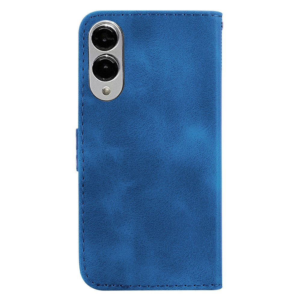 Galaxy S25 Edge Leder-Wallet-Hülle – Mit Prägung & Ständer
