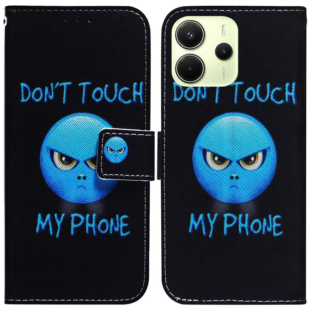 For Xiaomi Redmi Note 14 4G (163.25mm) Wallet Case Pattern Print Leather Phone Cover
