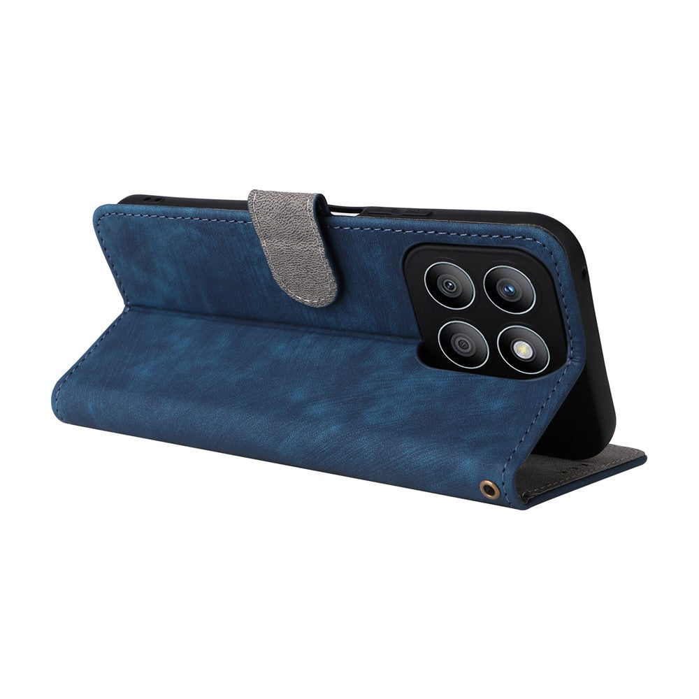 For Honor X8c 4G Case Wallet RFID Blocking PU Leather Cover Viewing Stand