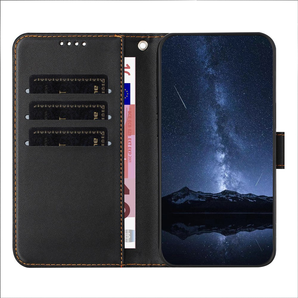 For Honor 200 Lite Leather Case Wallet Stand Solid Color Anti Drop Phone Cover