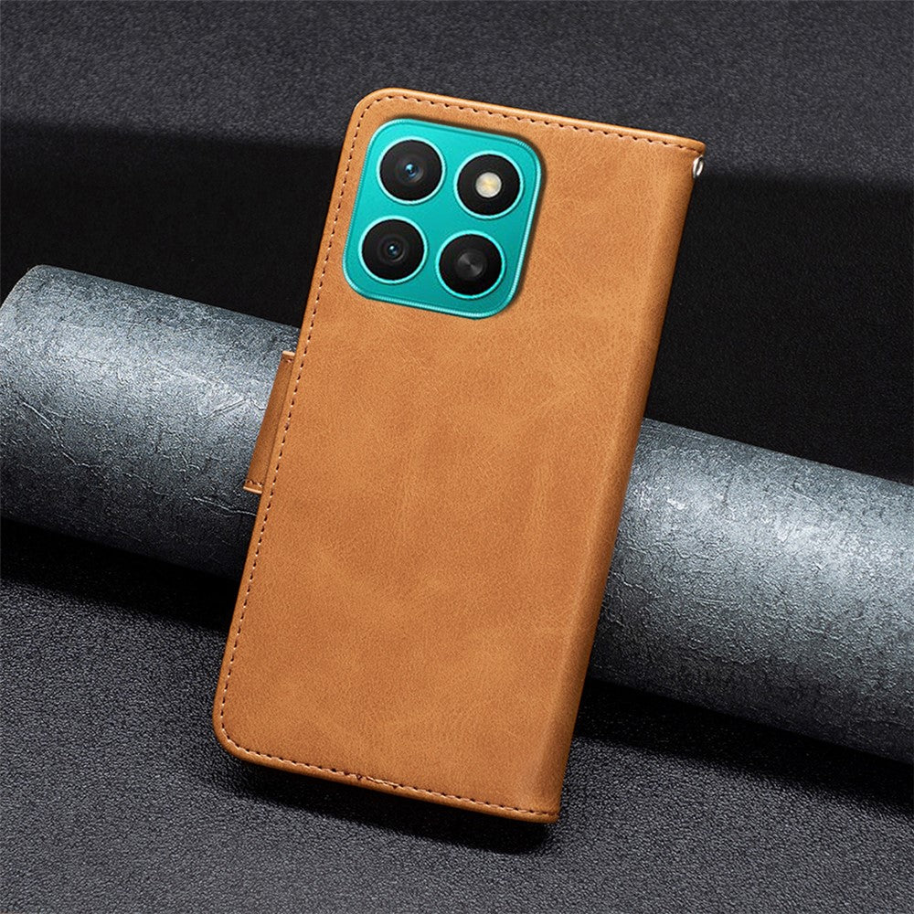 For Honor X8c 4G Case Shockproof PU Leather Cover with Wallet Card Slots