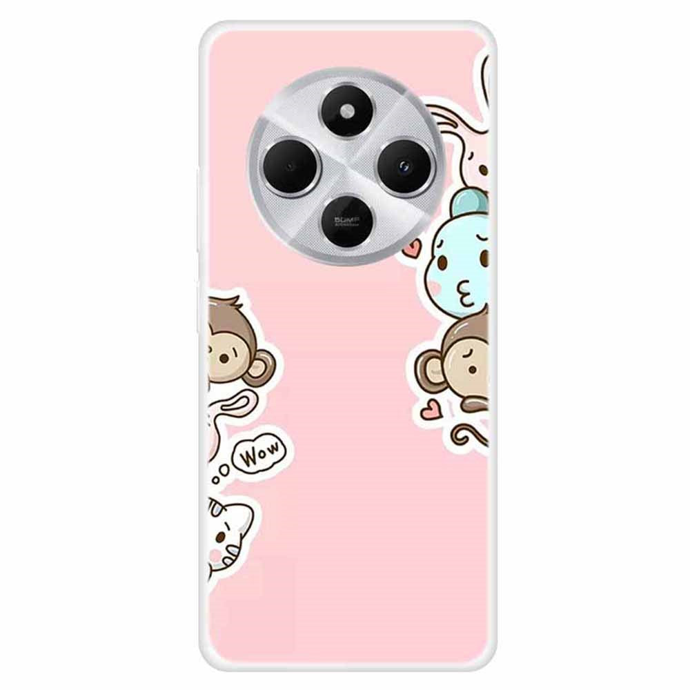 TPU Case for Xiaomi Redmi 14C 4G / 14R 5G / Poco C75 4G Pattern Printing Anti-Drop Phone Back Cover