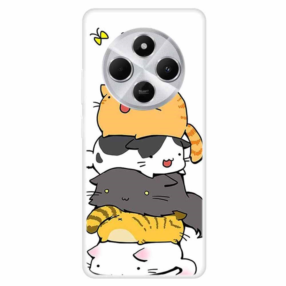 TPU Case for Xiaomi Redmi 14C 4G / 14R 5G / Poco C75 4G Pattern Printing Anti-Drop Phone Back Cover