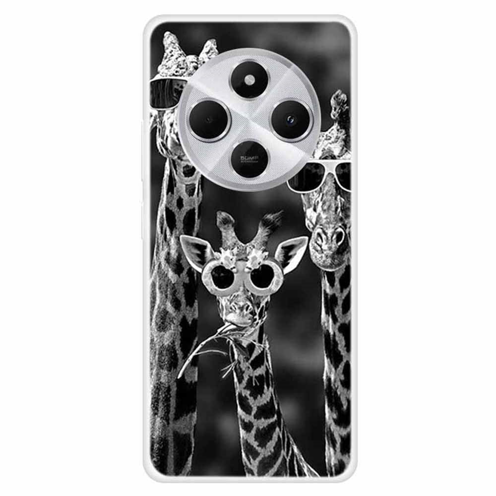 TPU Case for Xiaomi Redmi 14C 4G / 14R 5G / Poco C75 4G Pattern Printing Anti-Drop Phone Back Cover