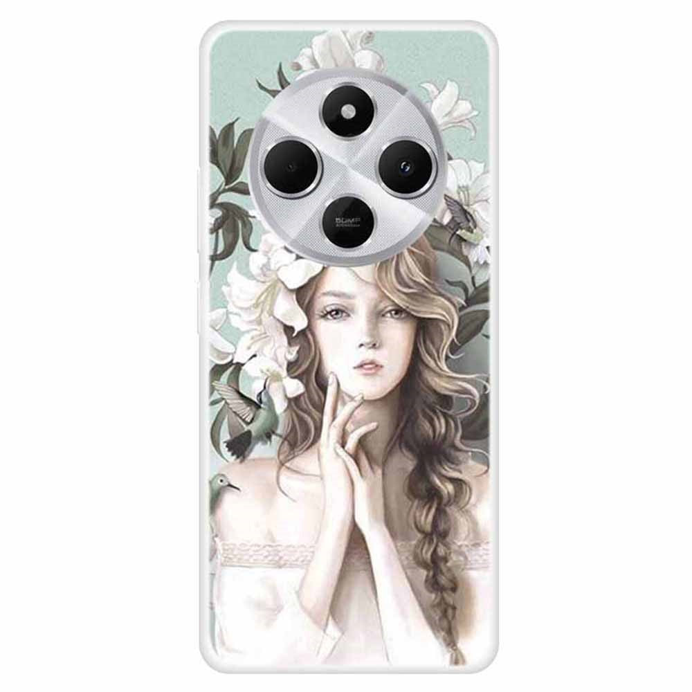 TPU Case for Xiaomi Redmi 14C 4G / 14R 5G / Poco C75 4G Pattern Printing Anti-Drop Phone Back Cover