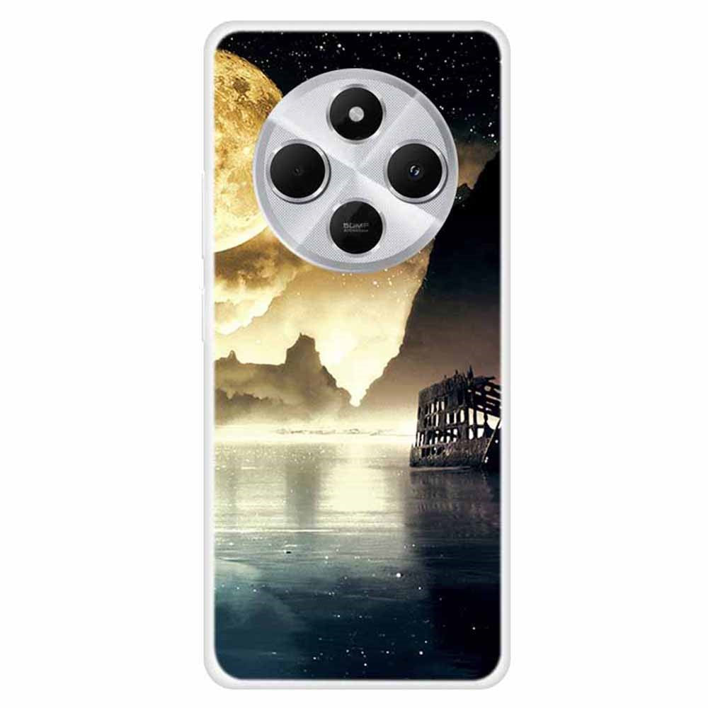 TPU Case for Xiaomi Redmi 14C 4G / 14R 5G / Poco C75 4G Pattern Printing Anti-Drop Phone Back Cover