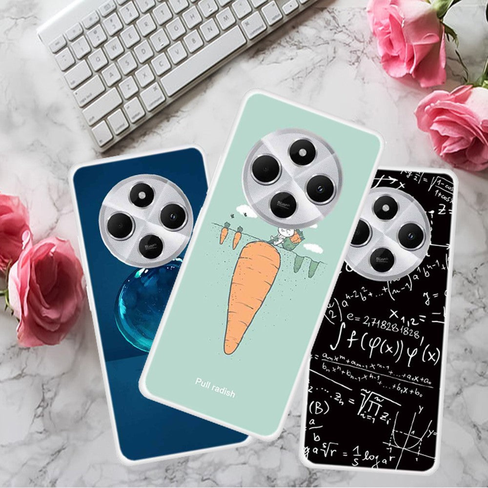 TPU Case for Xiaomi Redmi 14C 4G / 14R 5G / Poco C75 4G Pattern Printing Anti-Drop Phone Back Cover
