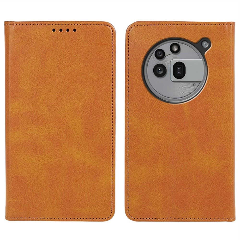 Nothing Phone (3a) Pro Wallet-Handyhülle – Mit Magnetverschluss, Brieftaschenfunktion, aus Kalbsleder