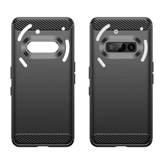For Nothing Phone (3a) Case Protective Phone Cover Carbon Fiber Texture Brushed