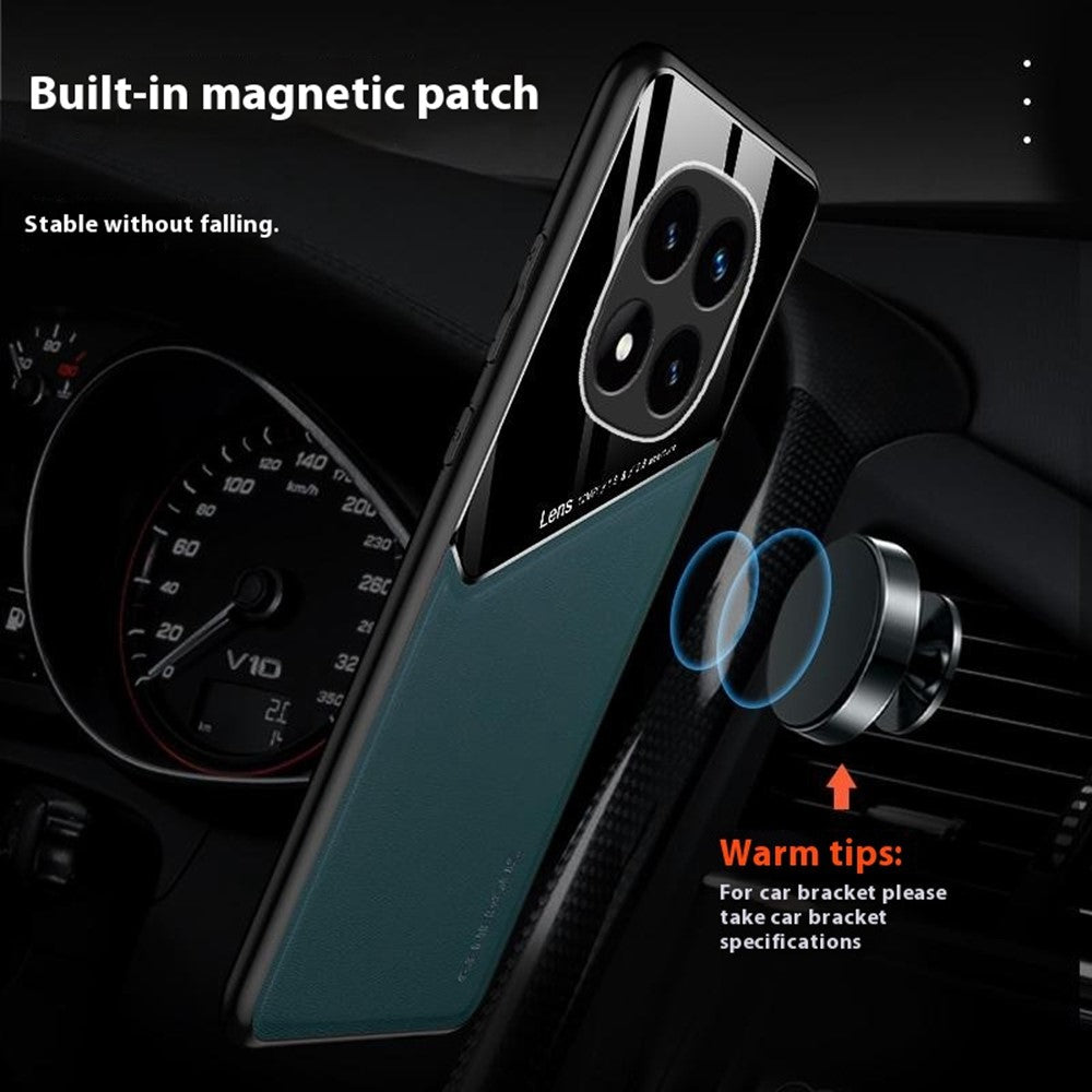 For Xiaomi Redmi Note 14 Pro 4G Case Leather Coated PC + TPU Phone Back Cover