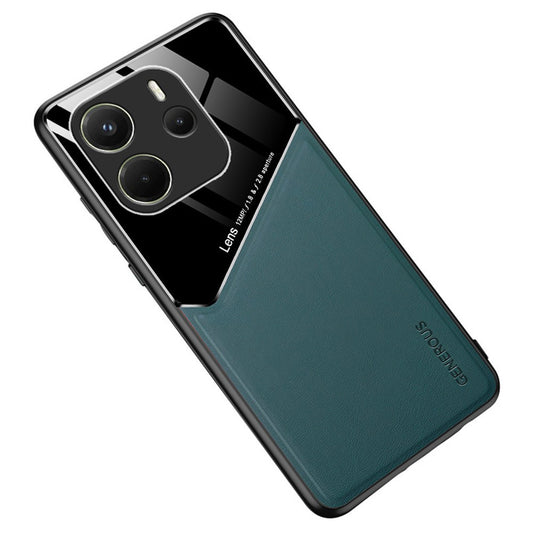 Xiaomi Redmi Note 14 4G (163.25mm) Handyhülle – Gehäuse aus PC mit Lederbeschichtung + Rückseite aus TPU