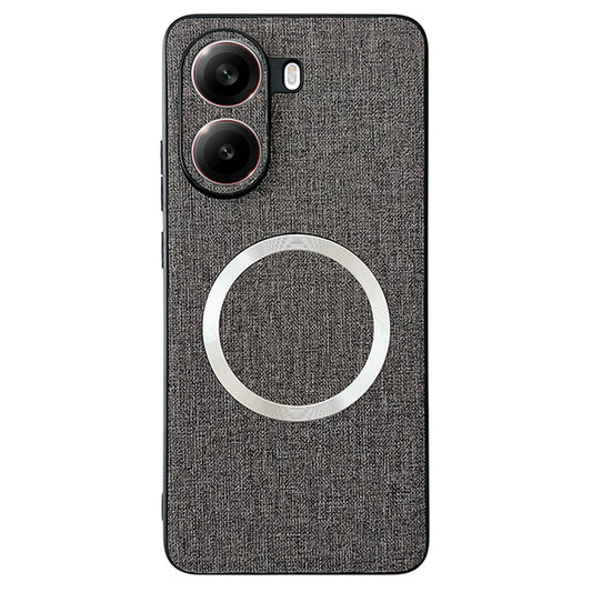 For Xiaomi Poco X7 Pro 5G Magnetic Case Drop-Proof TPU + Cloth Back Phone Cover