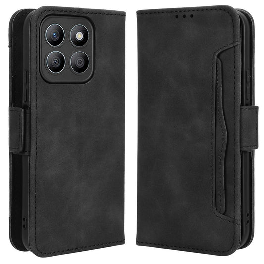 Honor X8c 4G Handyhülle – aus Leder mit mehreren Kartenfächern
