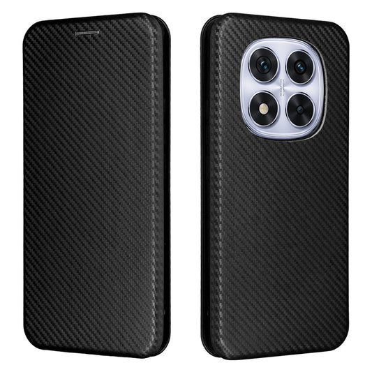 Xiaomi Redmi Note 14 Pro 4G Handyhülle – aus sturzsicherem PU-Leder mit Kohlefaser-Textur