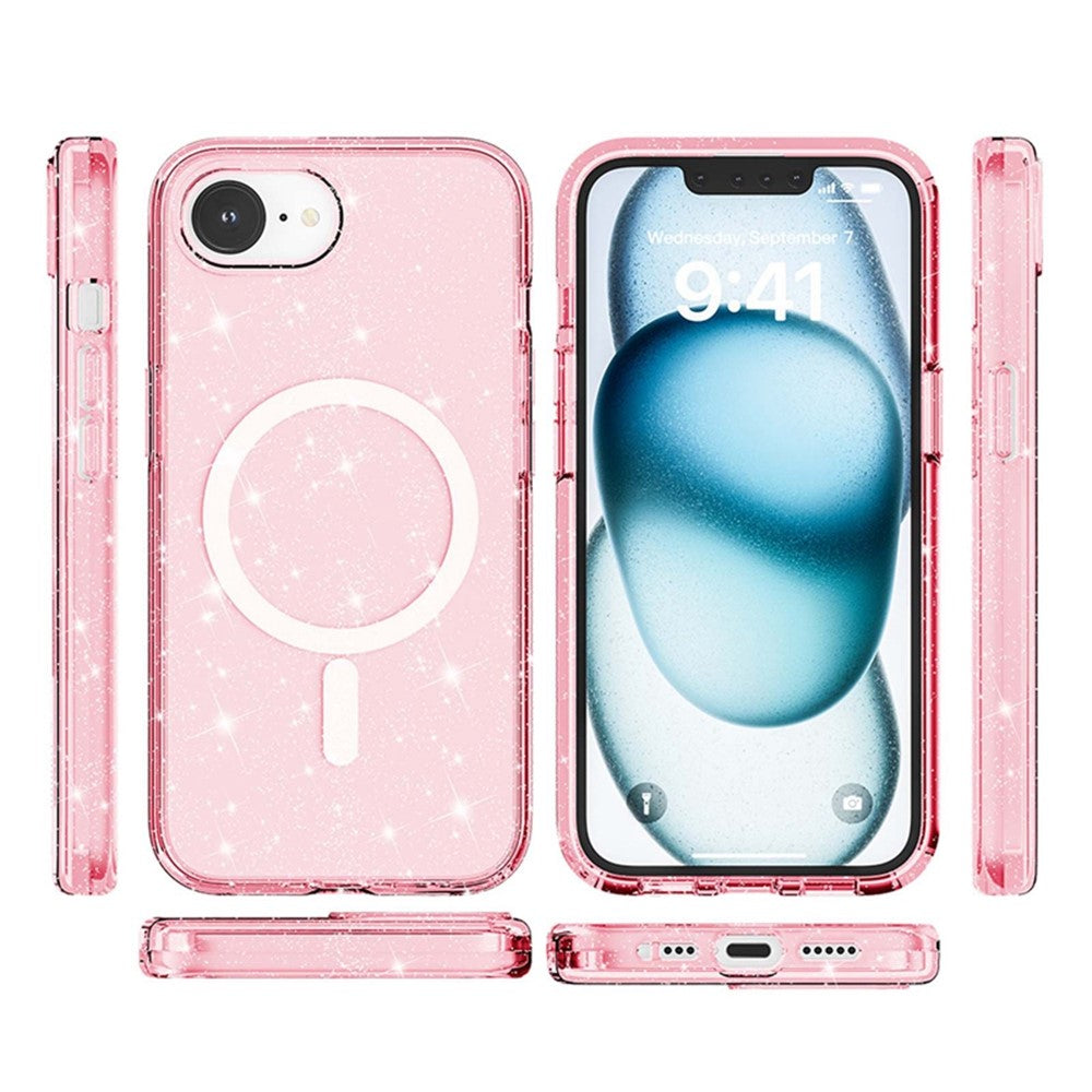 iPhone 16e Glitter-Hülle – Magnetisch & funkelnd
