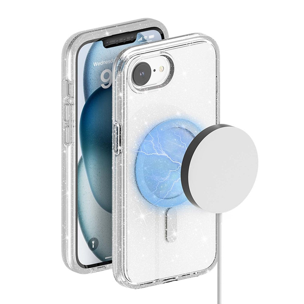 iPhone 16e Glitter-Hülle – Magnetisch & funkelnd