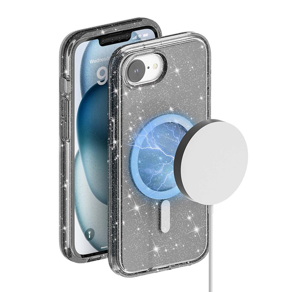 iPhone 16e Glitter-Hülle – Magnetisch & funkelnd