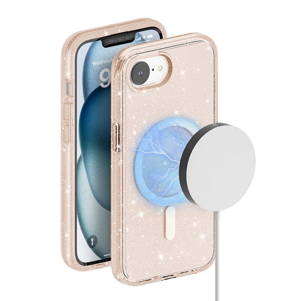 iPhone 16e Glitter-Hülle – Magnetisch & funkelnd