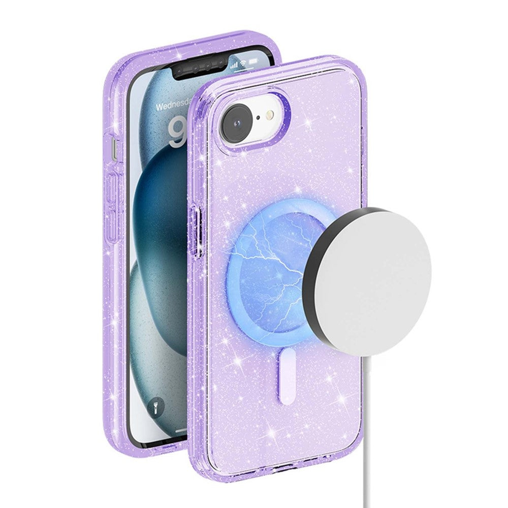 iPhone 16e Glitter-Hülle – Magnetisch & funkelnd