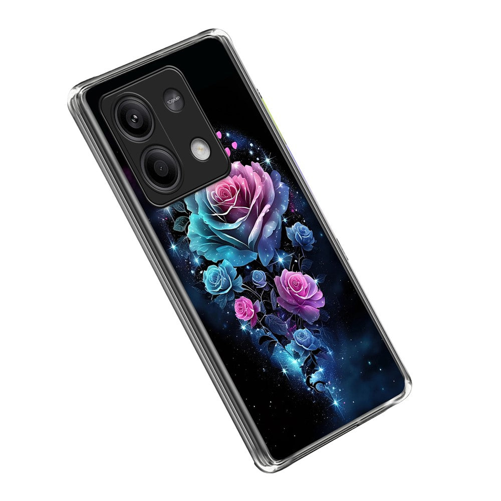 For Xiaomi Redmi Note 13 5G Case IMD Pattern Printed Shockproof TPU Phone Cover