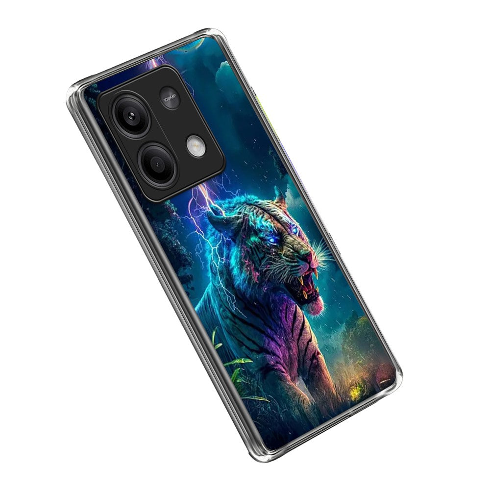 For Xiaomi Redmi Note 13 5G Case IMD Pattern Printed Shockproof TPU Phone Cover