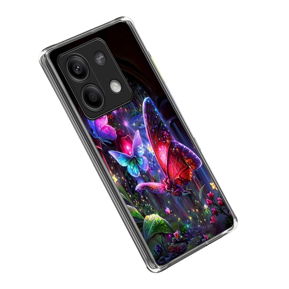 For Xiaomi Redmi Note 13 5G Case IMD Pattern Printed Shockproof TPU Phone Cover