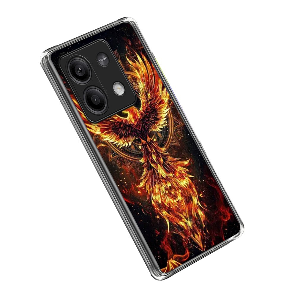 For Xiaomi Redmi Note 13 5G Case IMD Pattern Printed Shockproof TPU Phone Cover