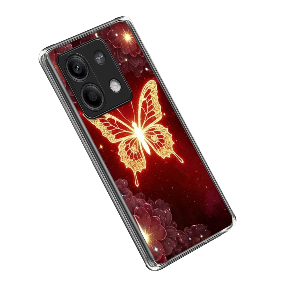 For Xiaomi Redmi Note 13 5G Case IMD Pattern Printed Shockproof TPU Phone Cover