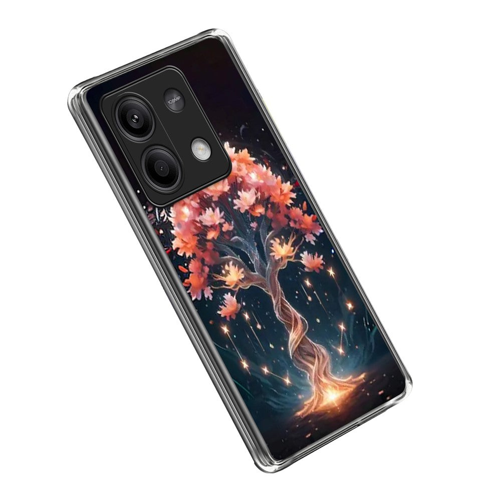 For Xiaomi Redmi Note 13 5G Case IMD Pattern Printed Shockproof TPU Phone Cover