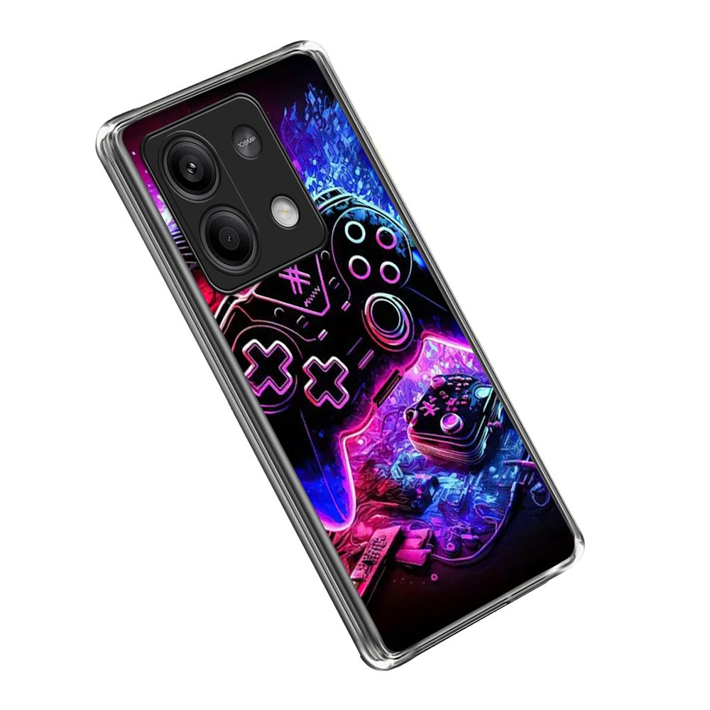 For Xiaomi Redmi Note 13 5G Case IMD Pattern Printed Shockproof TPU Phone Cover