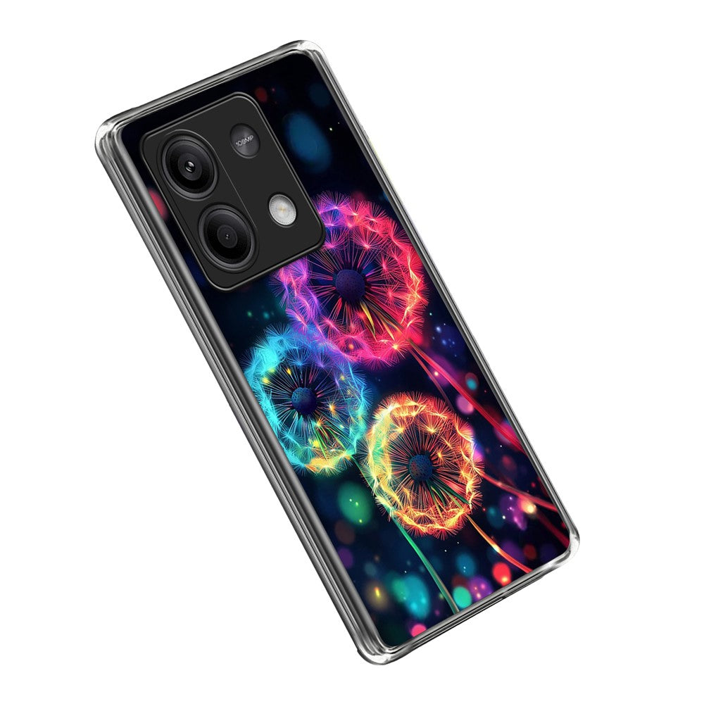 For Xiaomi Redmi Note 13 5G Case IMD Pattern Printed Shockproof TPU Phone Cover