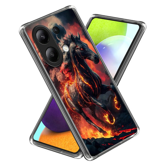 Xiaomi Redmi Note 13 4G Handyhülle – IMD-Muster bedruckte, stoßfeste TPU