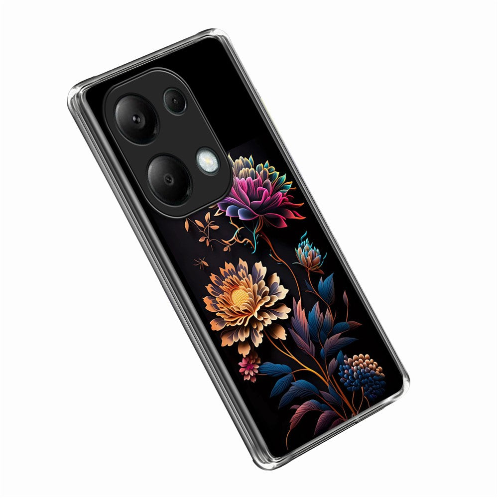 For Xiaomi Redmi Note 13 Pro 4G Case IMD Pattern Printed Shockproof TPU Phone Cover