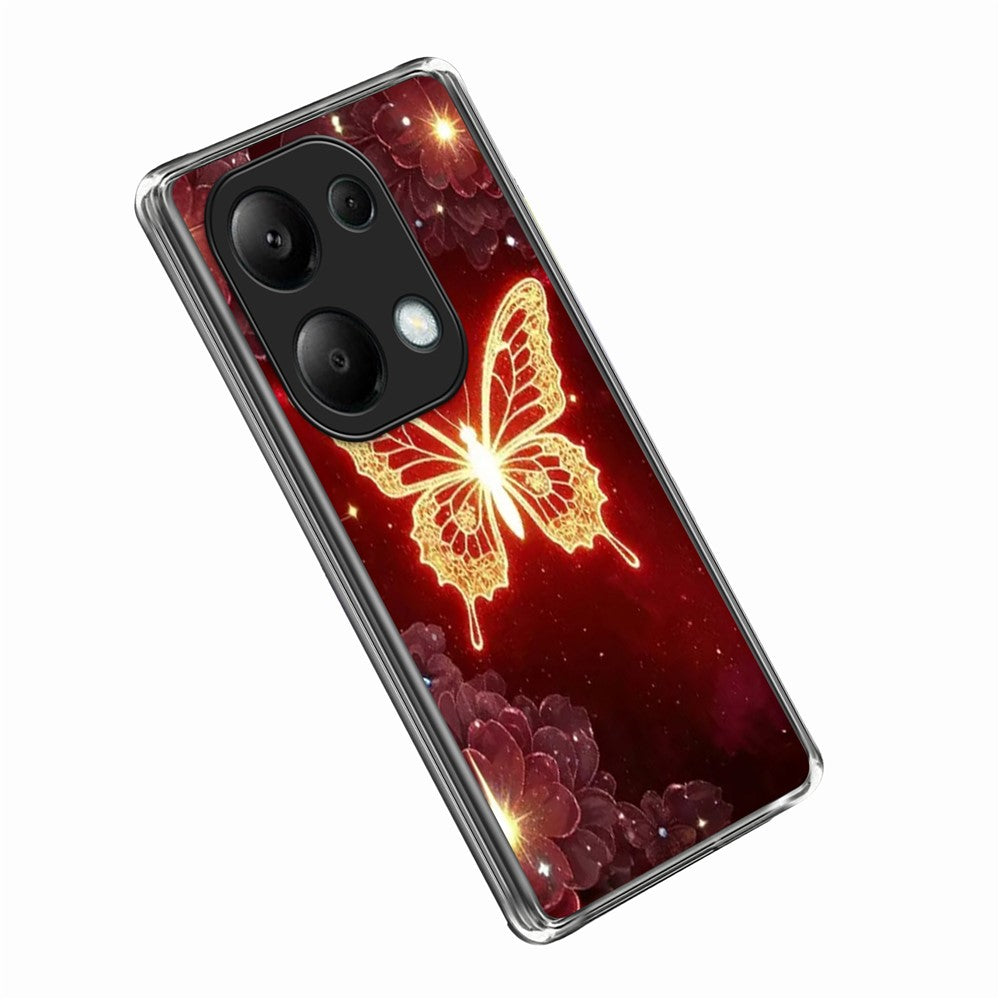 For Xiaomi Redmi Note 13 Pro 4G Case IMD Pattern Printed Shockproof TPU Phone Cover